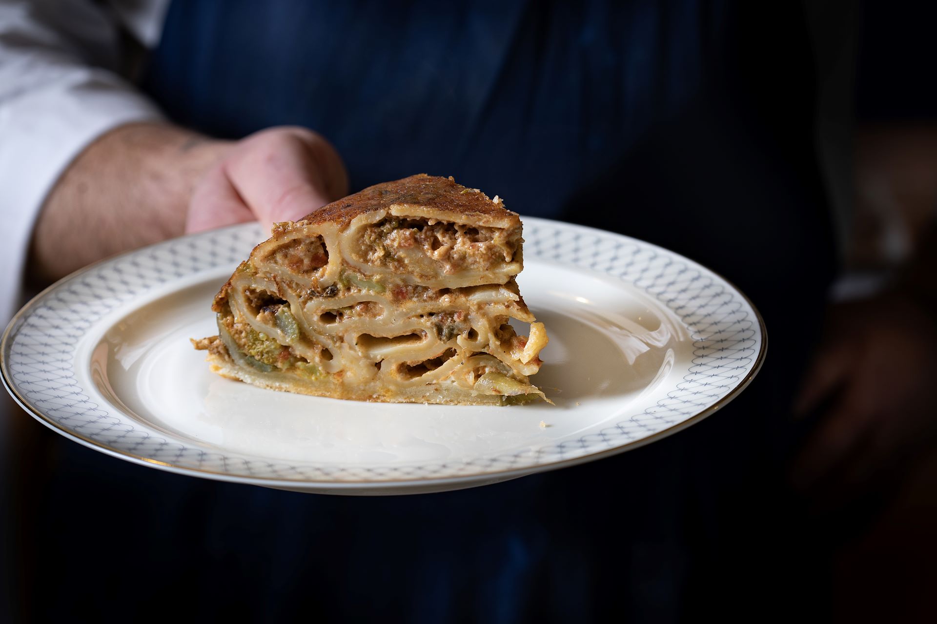 Timballo di mezzi rigatoni Al Bronzo Barilla della Trattoria Peposo